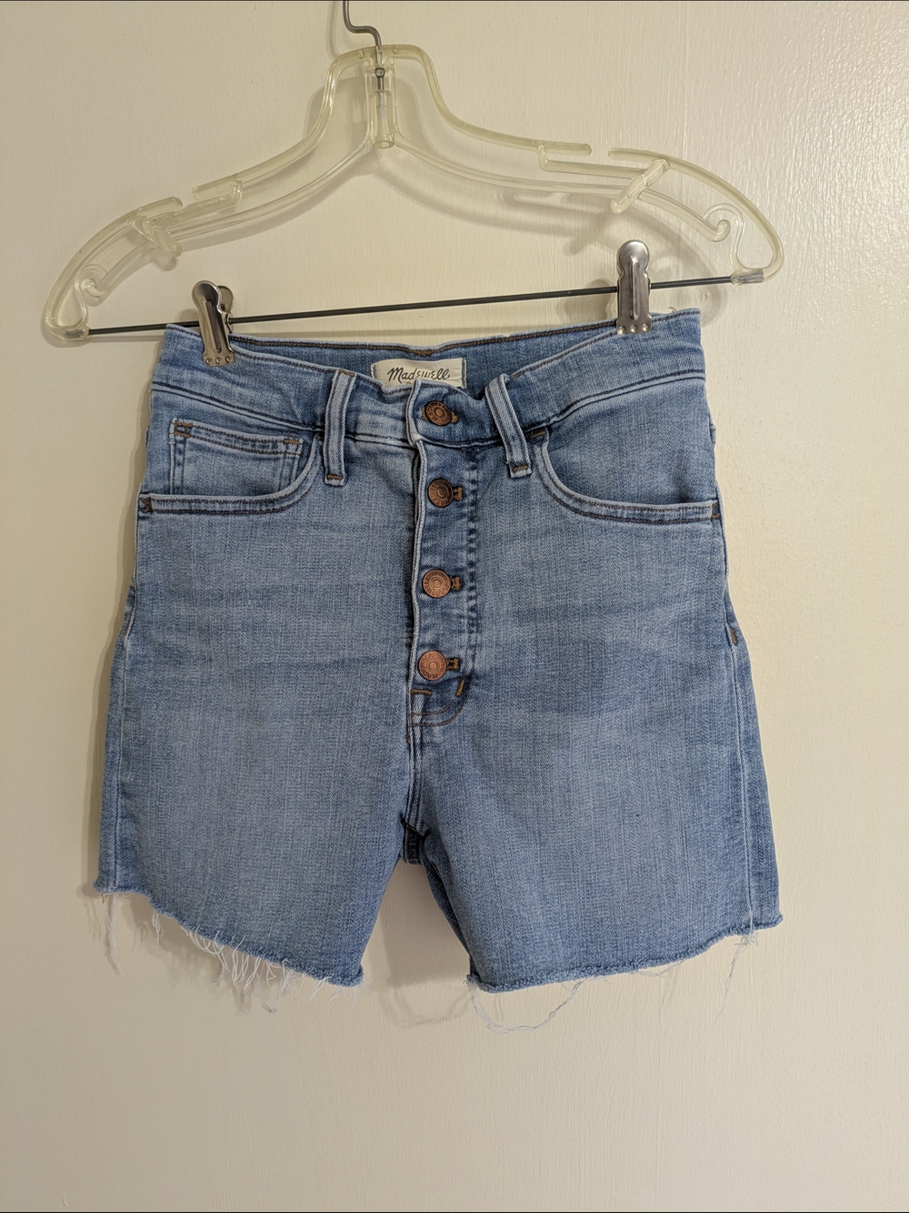 Madewell High Waisted Denim Shorts Size 25